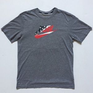 Nike Dri-FIT Short Sleeve Running Top (USA Flag)